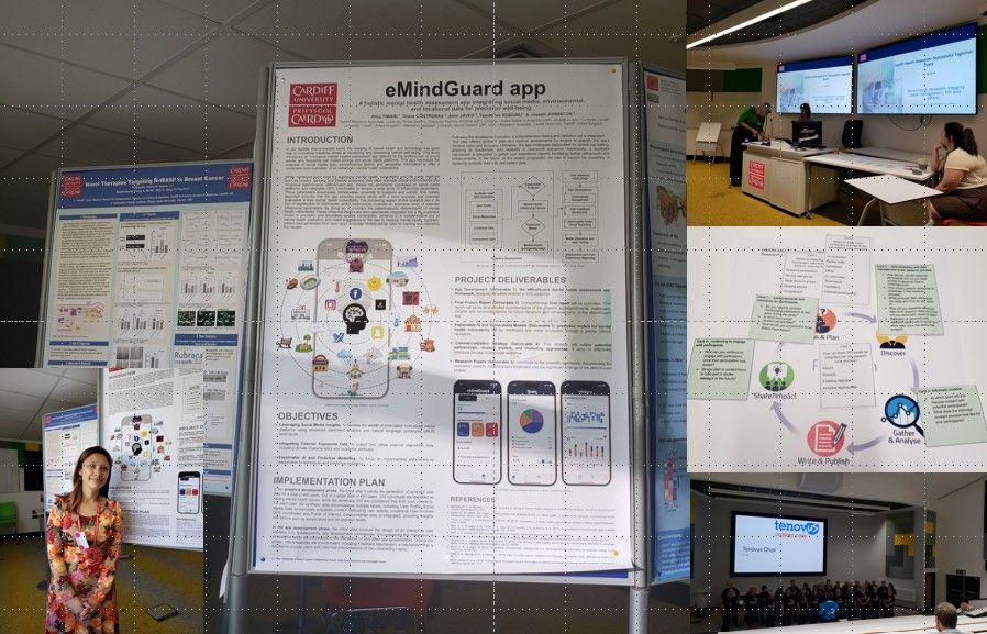 Dr. Diana Contreras presenting eMindGuard app poster